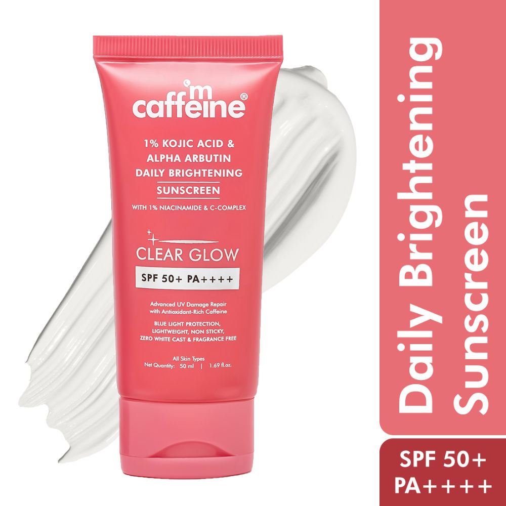 CLEAR GLOW 1% Kojic Acid Alpha Arbutin Daily Brightening Sunscreen