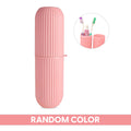 Toothbrush Case Travel Toothpaste Toiletry Holder Portable Storage Cover Compact Makeup Box