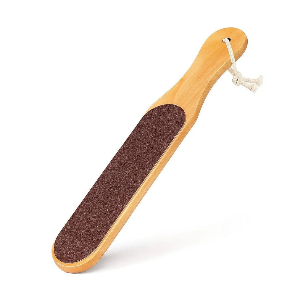 Foot Filer & Scrubber Wooden Double Sided Dead Skin Callus Remover Feet Heels Pedicure Tool