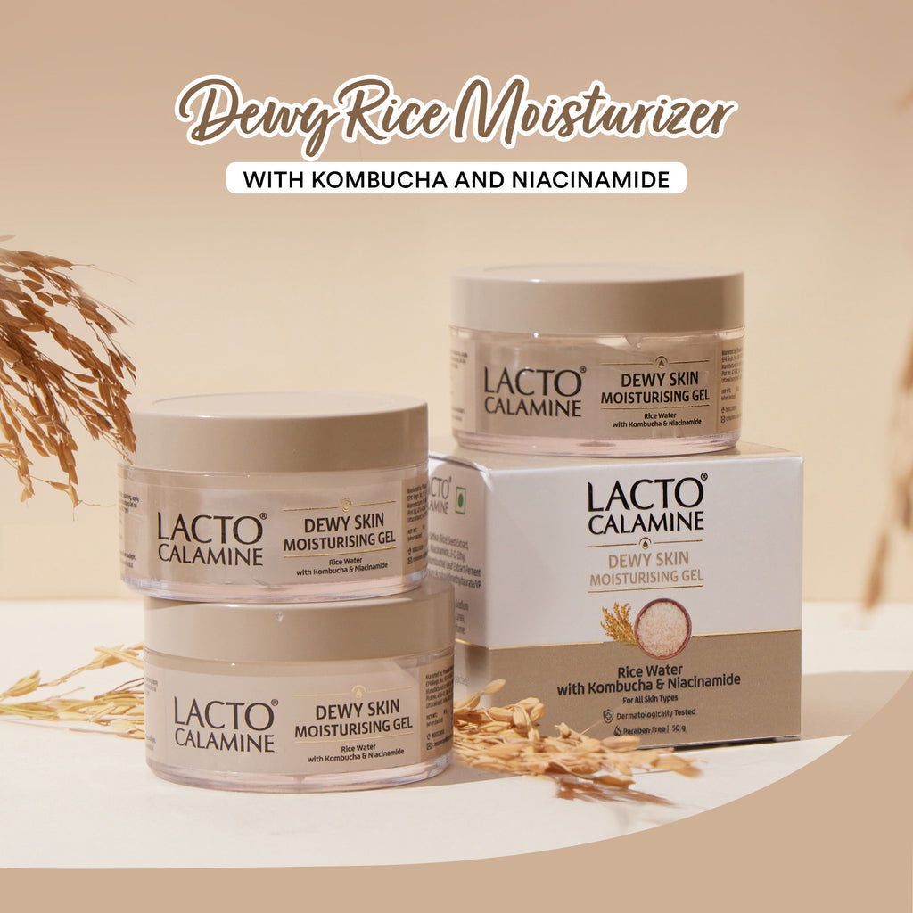 Dewy Rice Moisturizer for Face, Rice Water & Niacinamide, For Korean Glass Skin