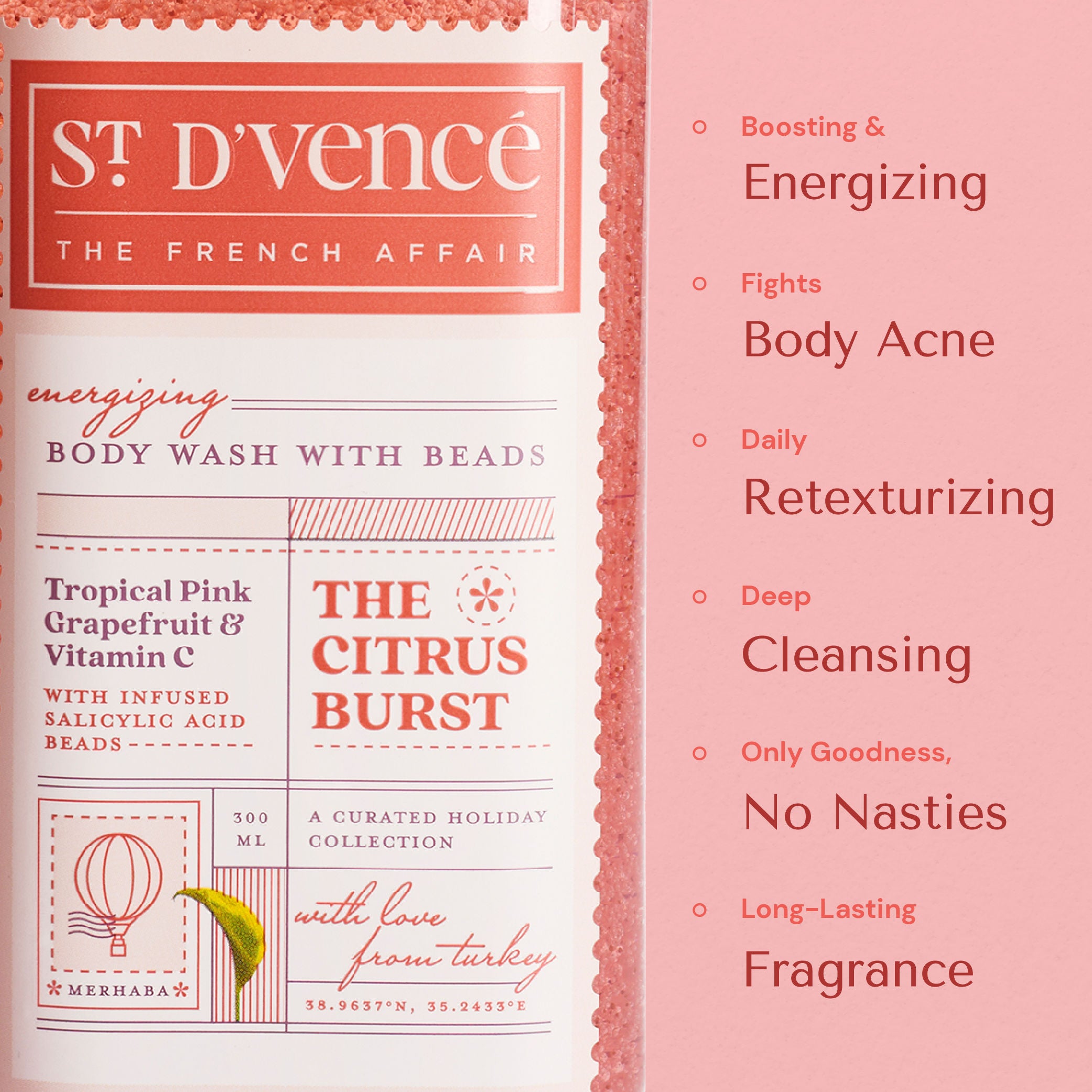 The Citrus Burst Body Wash With Salicylic Acid Beads