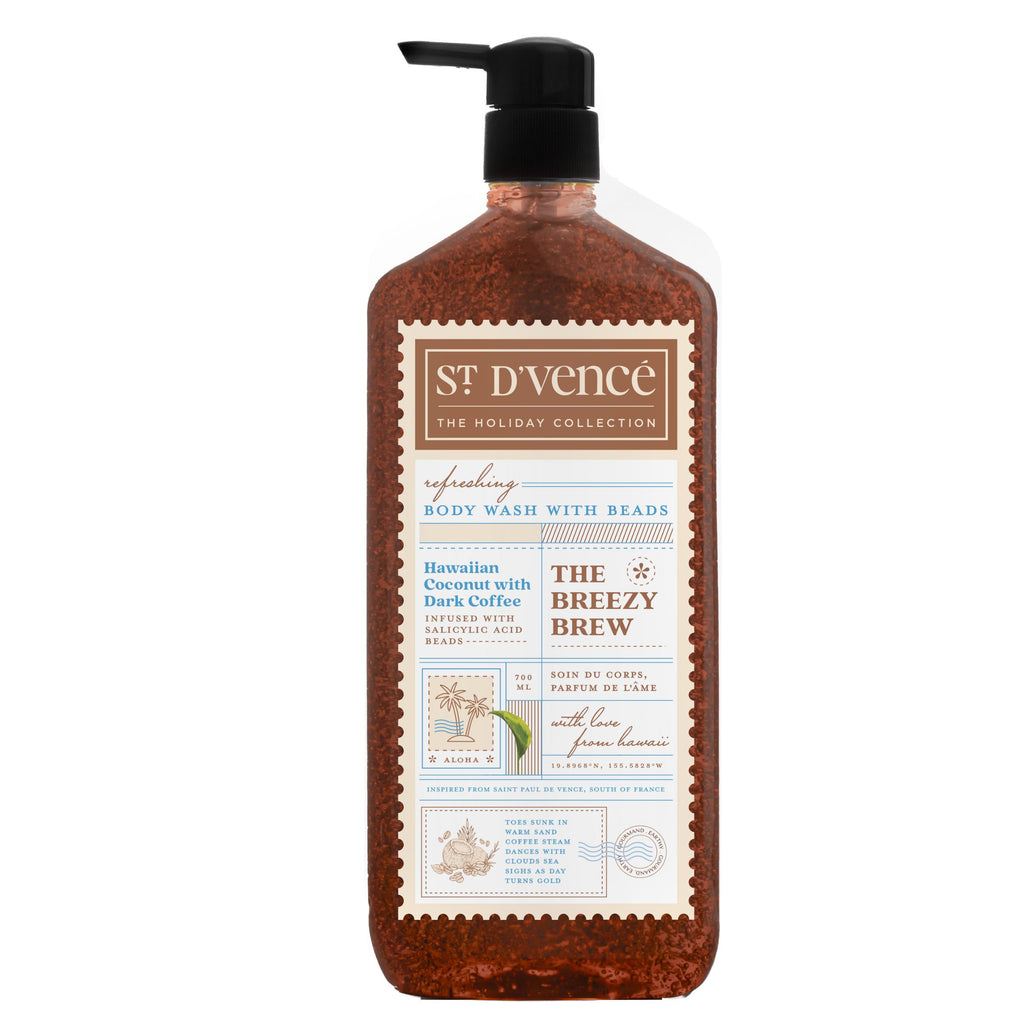 The Breezy Brew Body Wash With Salicylic Acid Beads