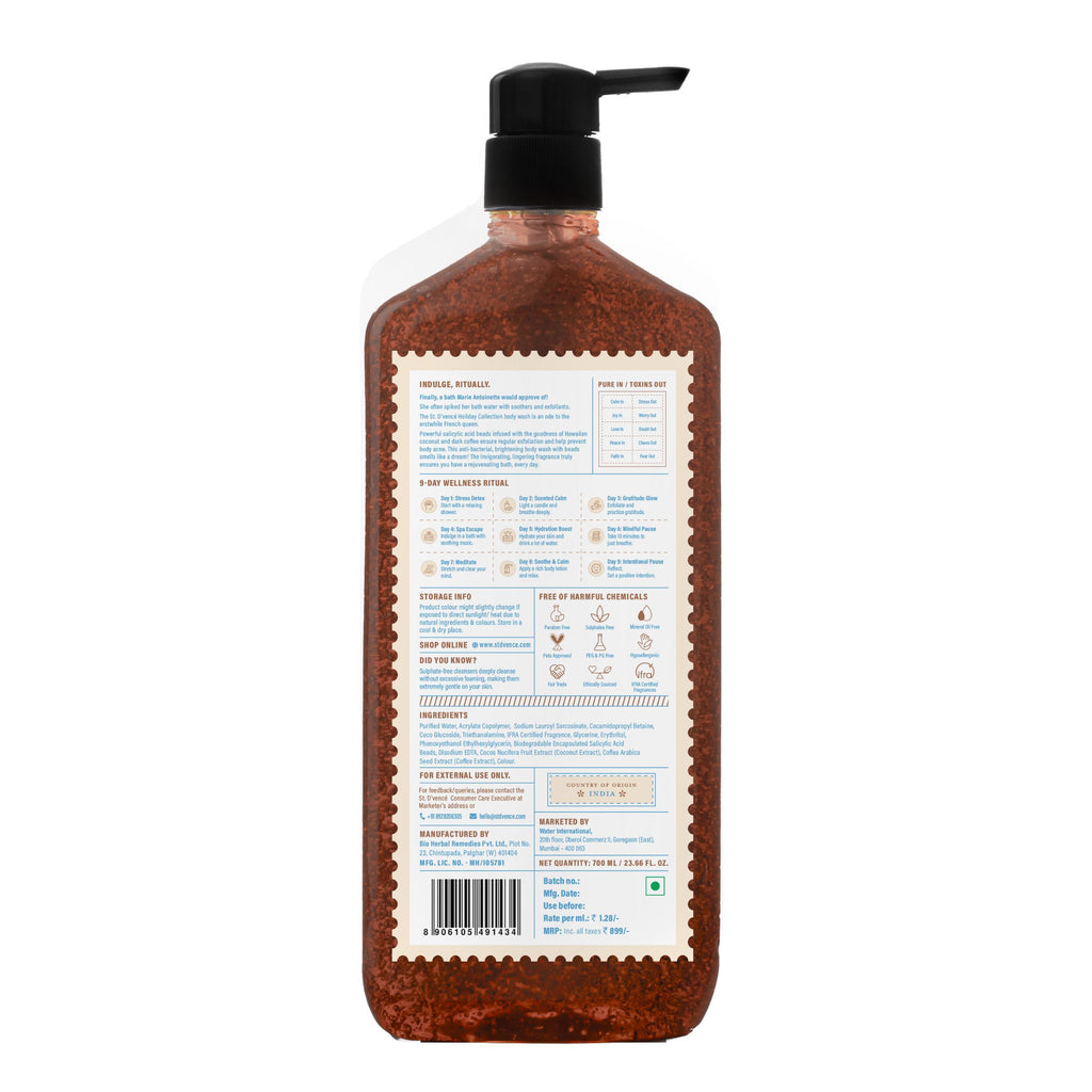 The Breezy Brew Body Wash With Salicylic Acid Beads