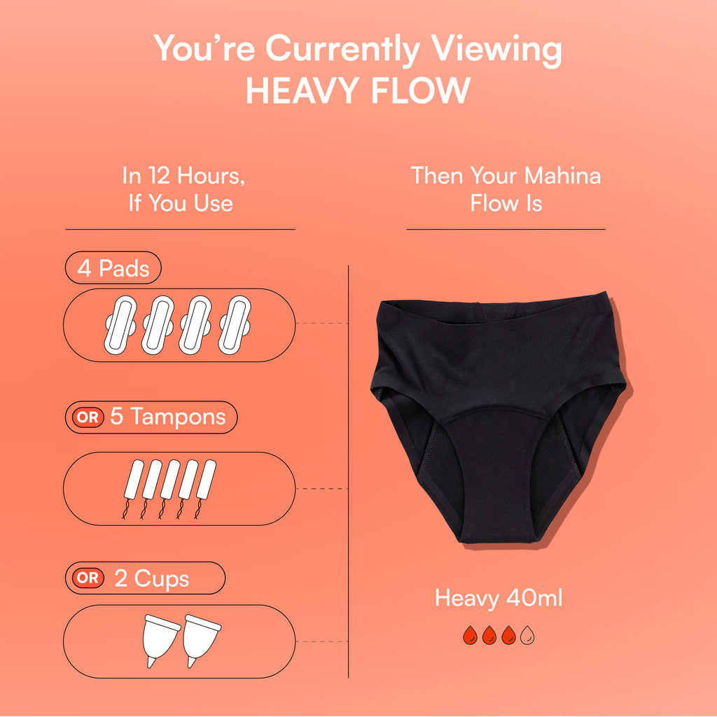 Cotton Period Panty For Girls & Women - L RHUBARB