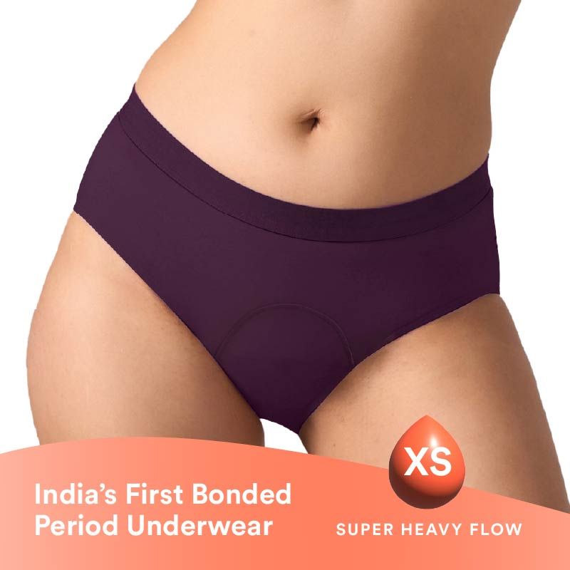 Cotton Period Panty For Girls & Women - Berry Purple-XS