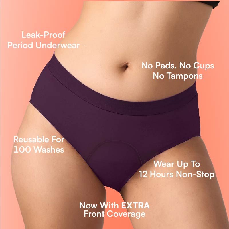 Cotton Period Panty For Girls & Women -S (WINTER BLOOM)