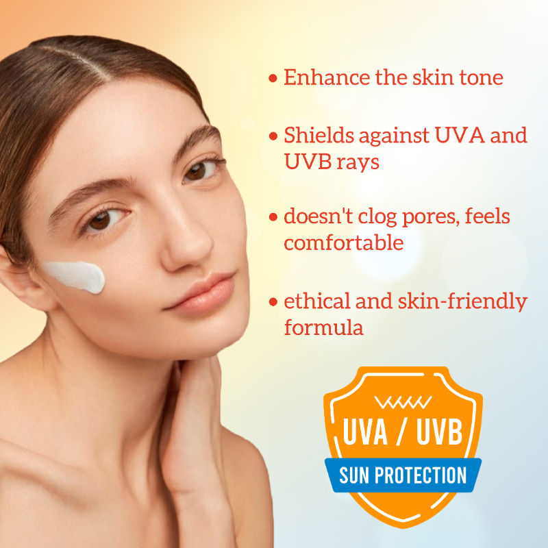 Kumkumadi Sunscreen SPF 30 PA++++, Ayurvedic Moisturizer, No White Cast, UV Protection