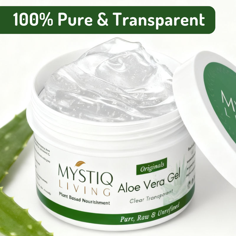 Aloe Vera Gel for Face, Hair & Skin, 100% Pure and Organic| Best for Dry Skin