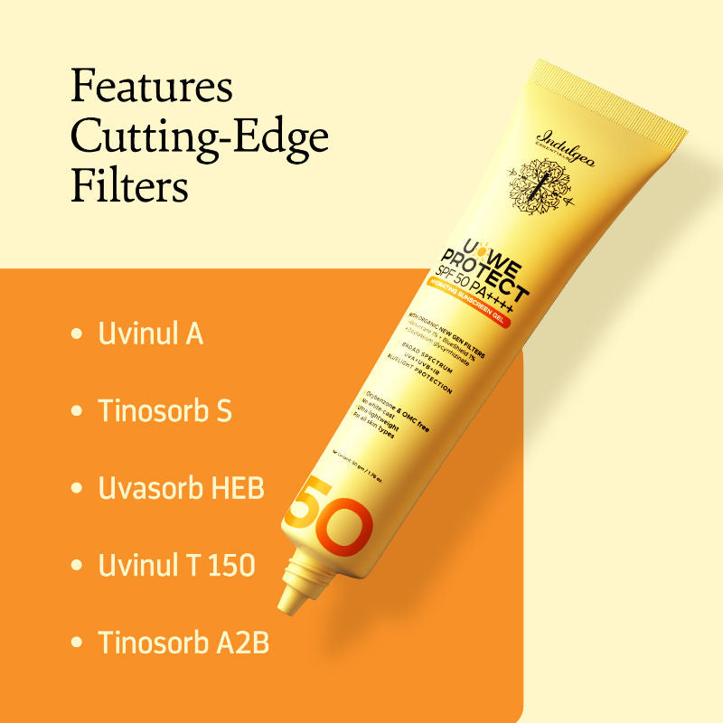 U-We Protect Ultra Light Sunscreen Gel Spf50 Pa++++ With Korean Uv Filters