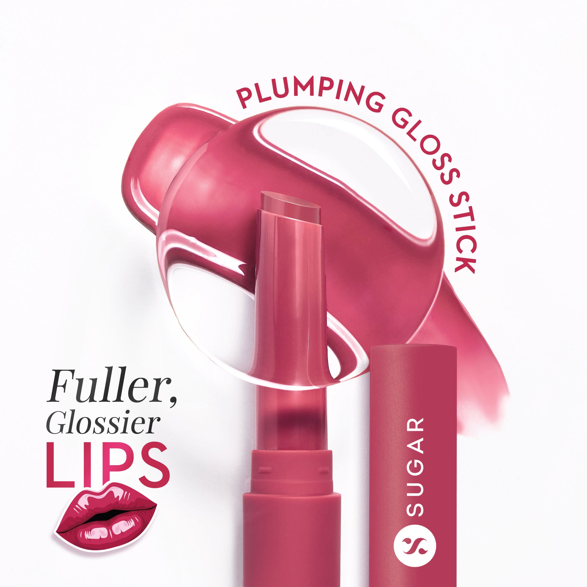 Glide Peptide Plumping Lip Gloss Stick - 02 Pink Pop