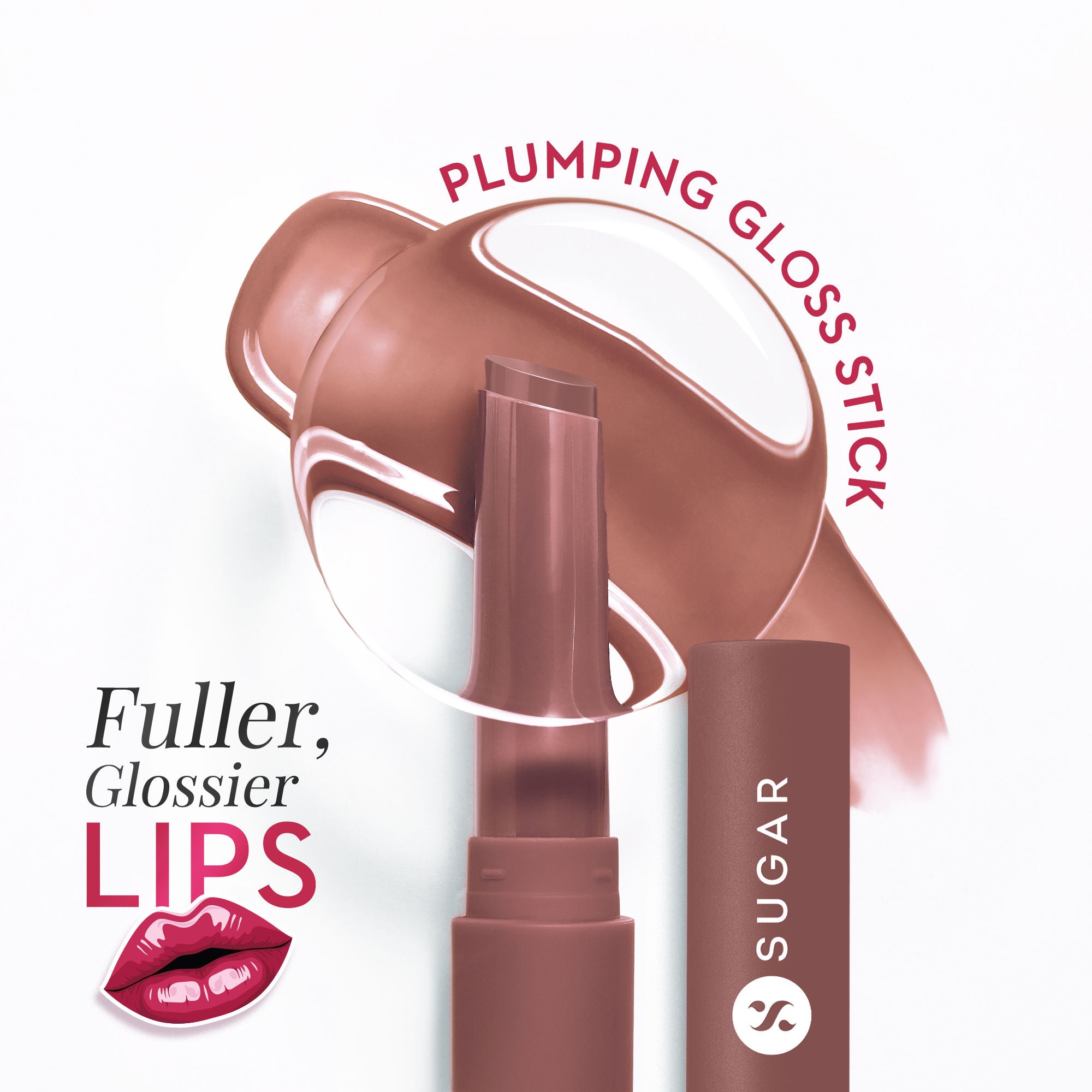 Glide Peptide Plumping Lip Gloss Stick - 03 Taupe Tick