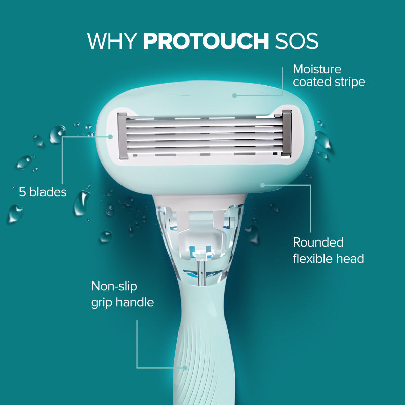 SOS Painless & One Stroke Hair Removal Women Razor