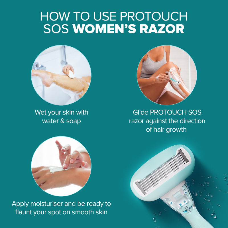 SOS Painless & One Stroke Hair Removal Women Razor