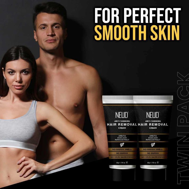 Anti-Tanning Hair Removal Cream Twin Pack