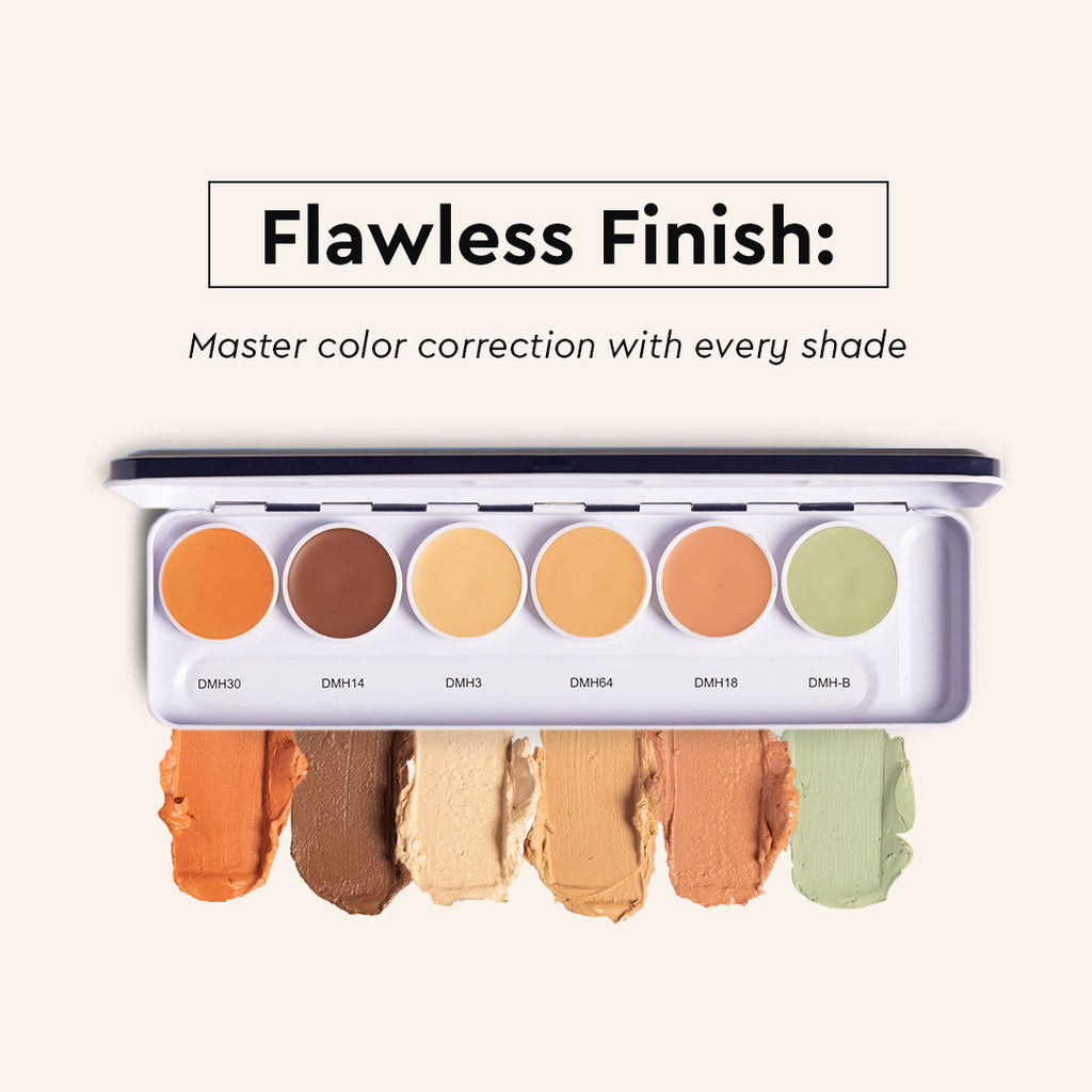 Ultra HD 6 in 1 Camouflage Concealer Corrector Palette Dermashield Must Have Makeup Palette