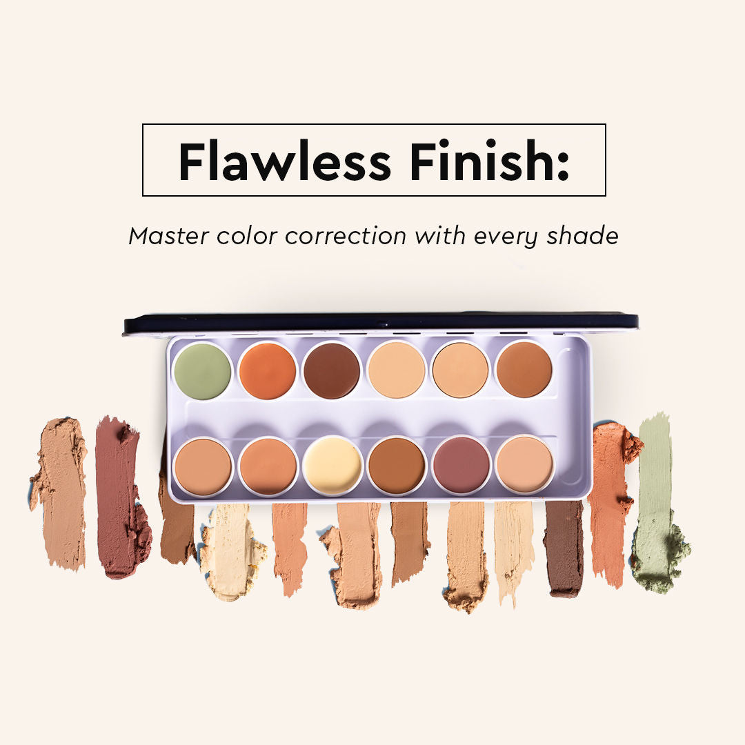 Ultra HD 12 in 1 Camouflage Concealer Corrector Dermashield Must Have Makeup Palette