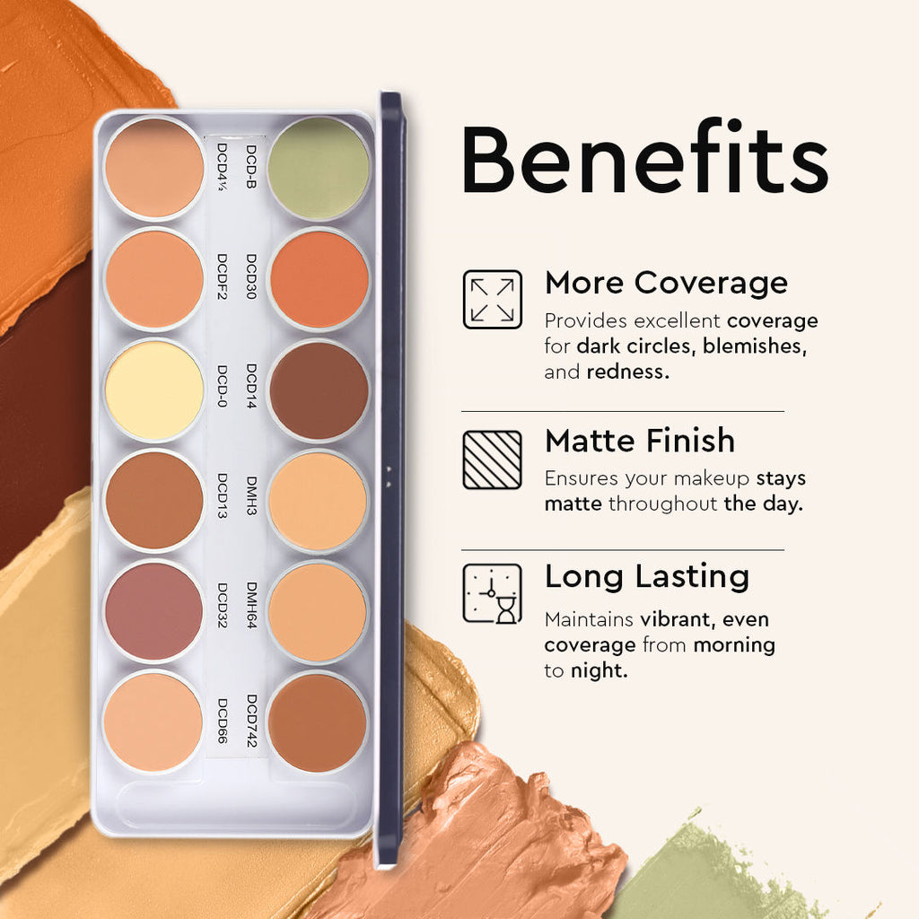 Ultra HD 12 in 1 Camouflage Concealer Corrector Dermashield Must Have Makeup Palette