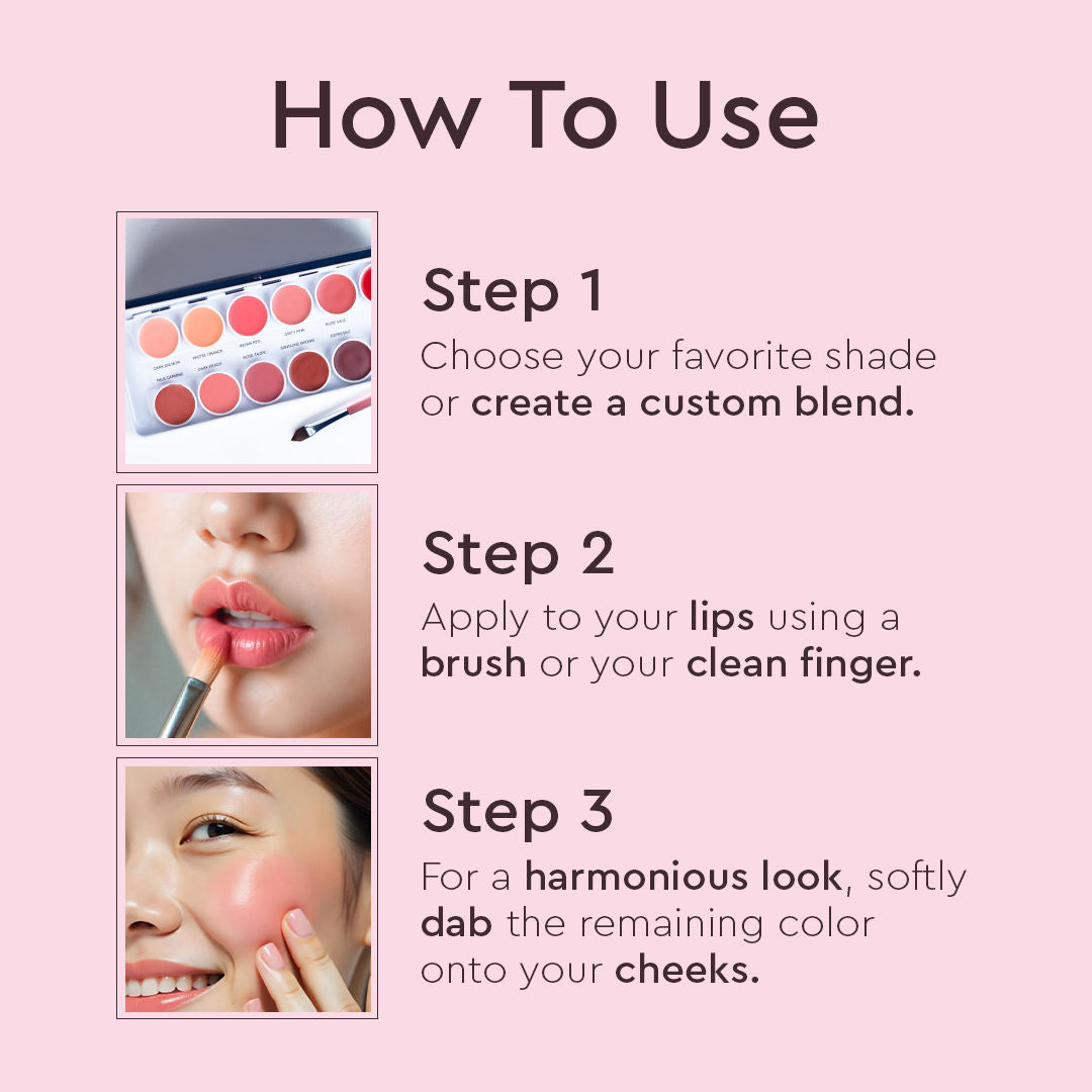 Studio Lip Spectrum 12 Color Cream Lipstick Palette