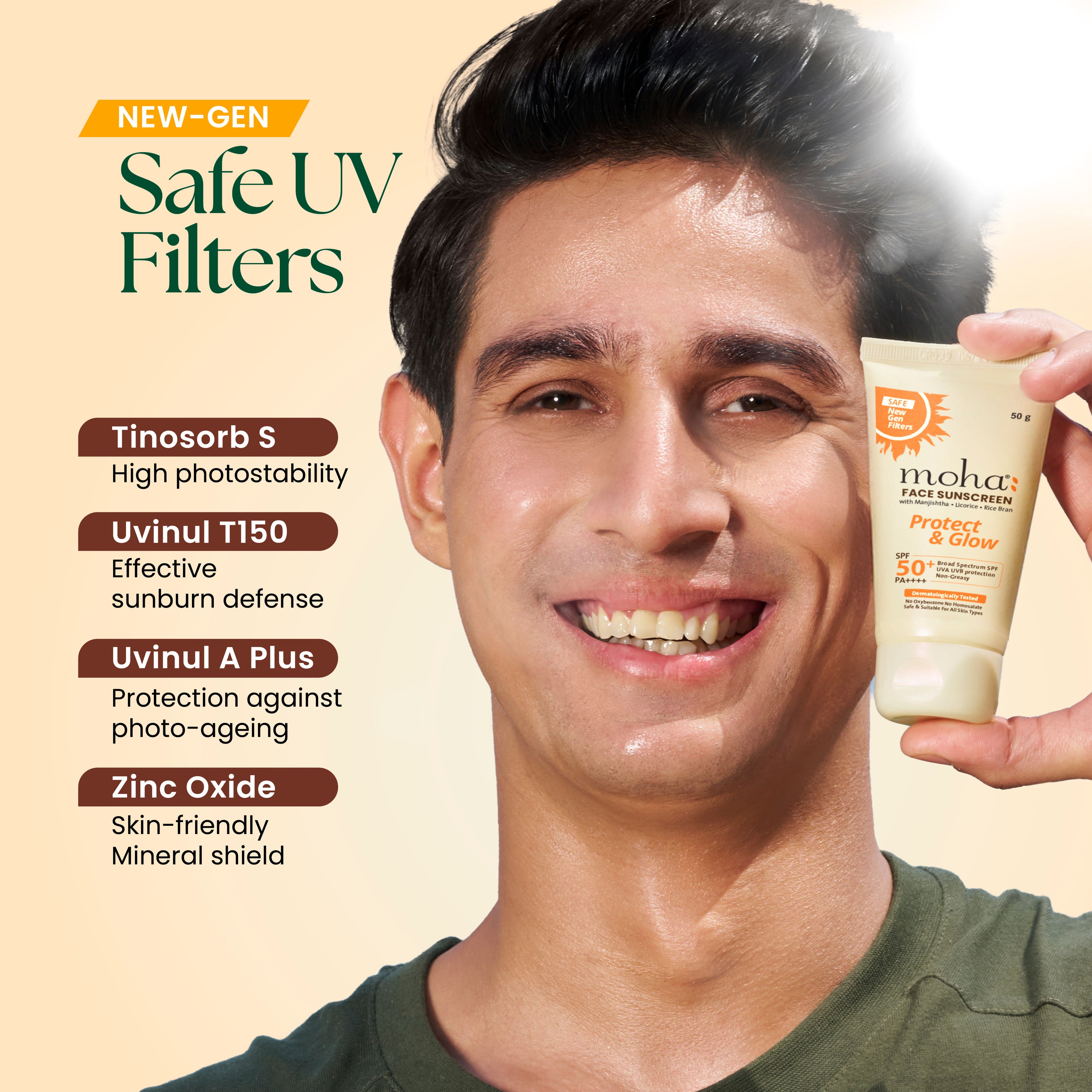 Face Sunscreen SPF 50+ PA++++ Photostable New Gen Filters