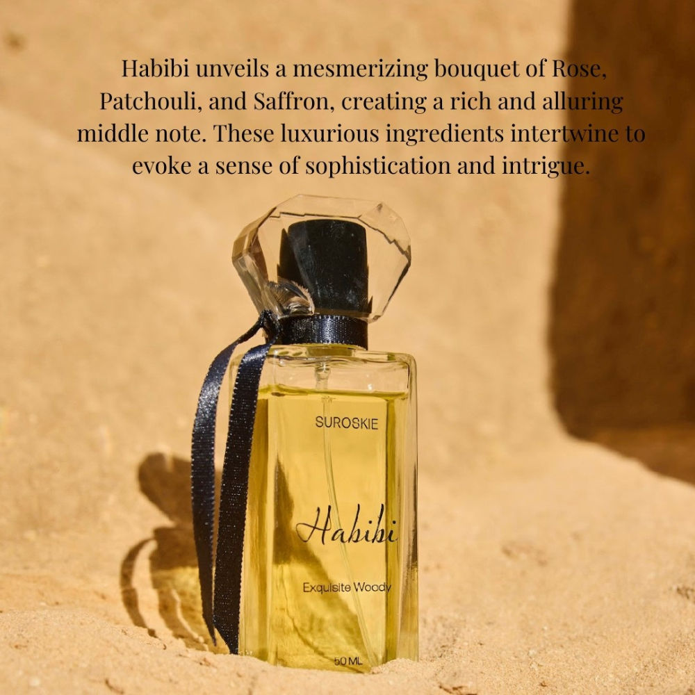 Habibi Eau De Parfum Floral & Woody Long-Lasting Unisex Fragrance