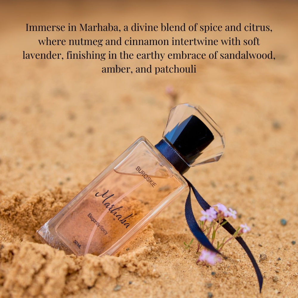 Marhaba Perfume Long Lasting Unisex Scent Notes Citrus & Woody
