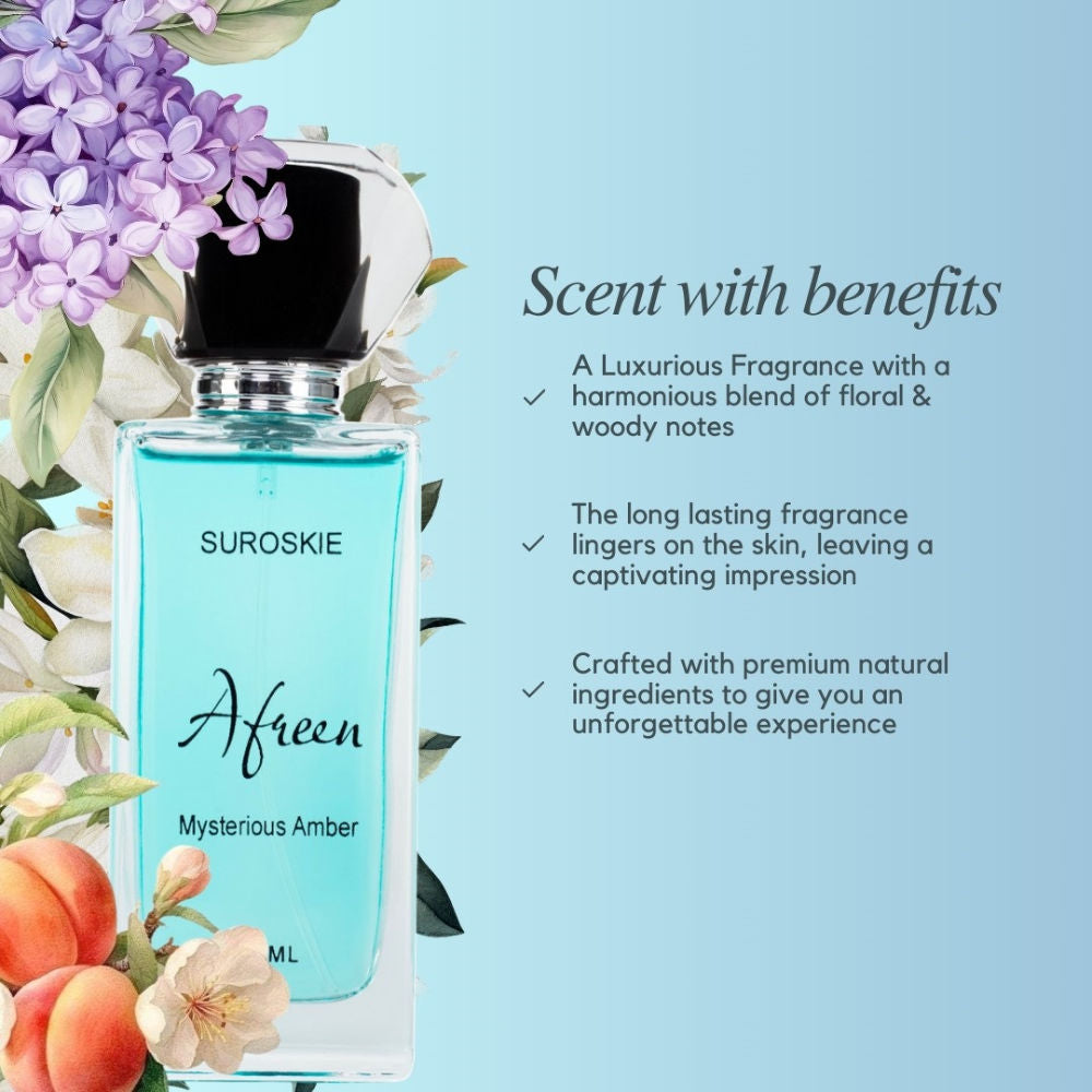 Afreen Perfume Aqua, Jasmine & Vanilla Long Lasting Unisex Perfume