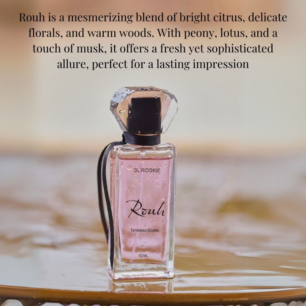 Rouh Perfume Long Lasting Citrus & Floral Scent for Men & Women