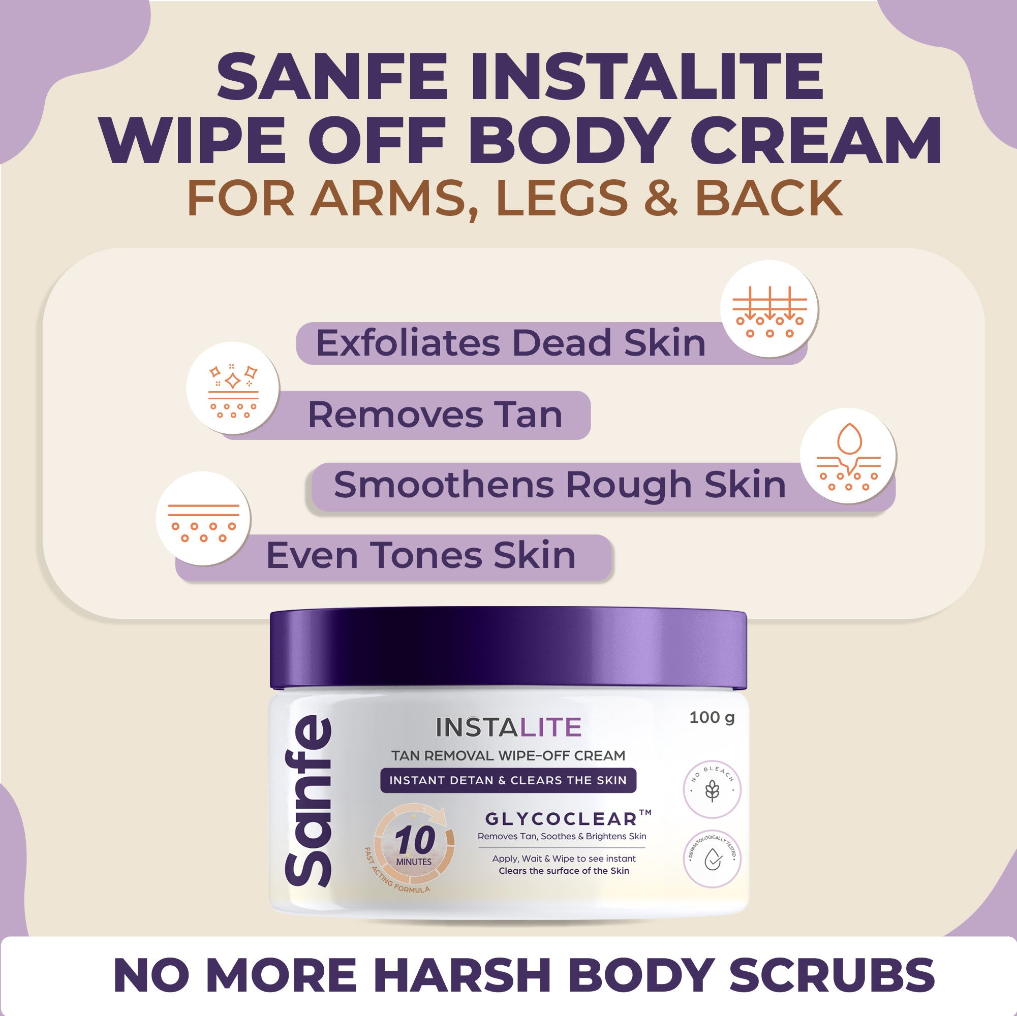 Instalite Detan Wipe Off Body Cream