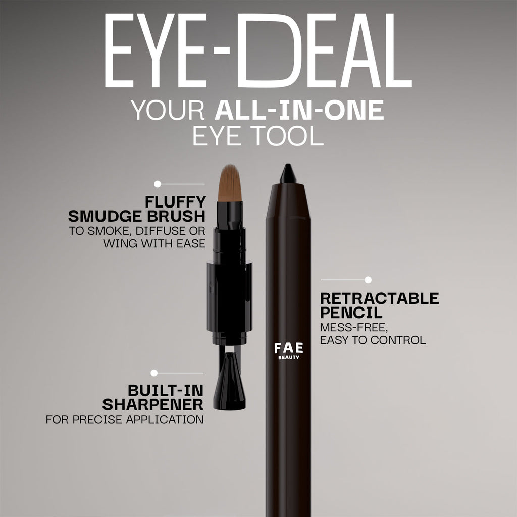 Eye-Deal Kajal - 24Hr Waterproof, Smudge-Proof with in-built Sharpener