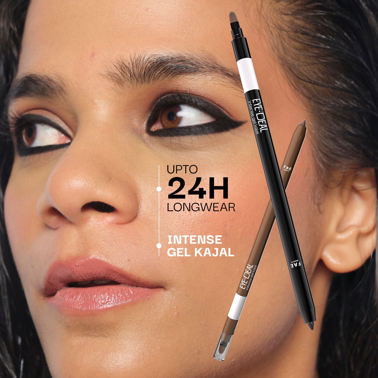 Eye-Deal Kajal - 24Hr Waterproof, Smudge-Proof with in-built Sharpener