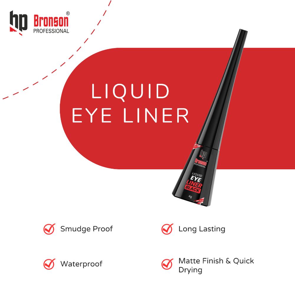 Liquid Eyeliner Smudgeproof ,Lightweight, Matte Finsih Eyeliner - Black