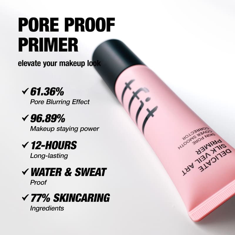 Delicate Silk Veil Art Primer - Pink