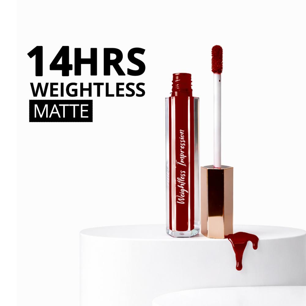 Weightless Impressions Liquid Lipstick Light Weight Smudgeproof Long Lasting - Feburary