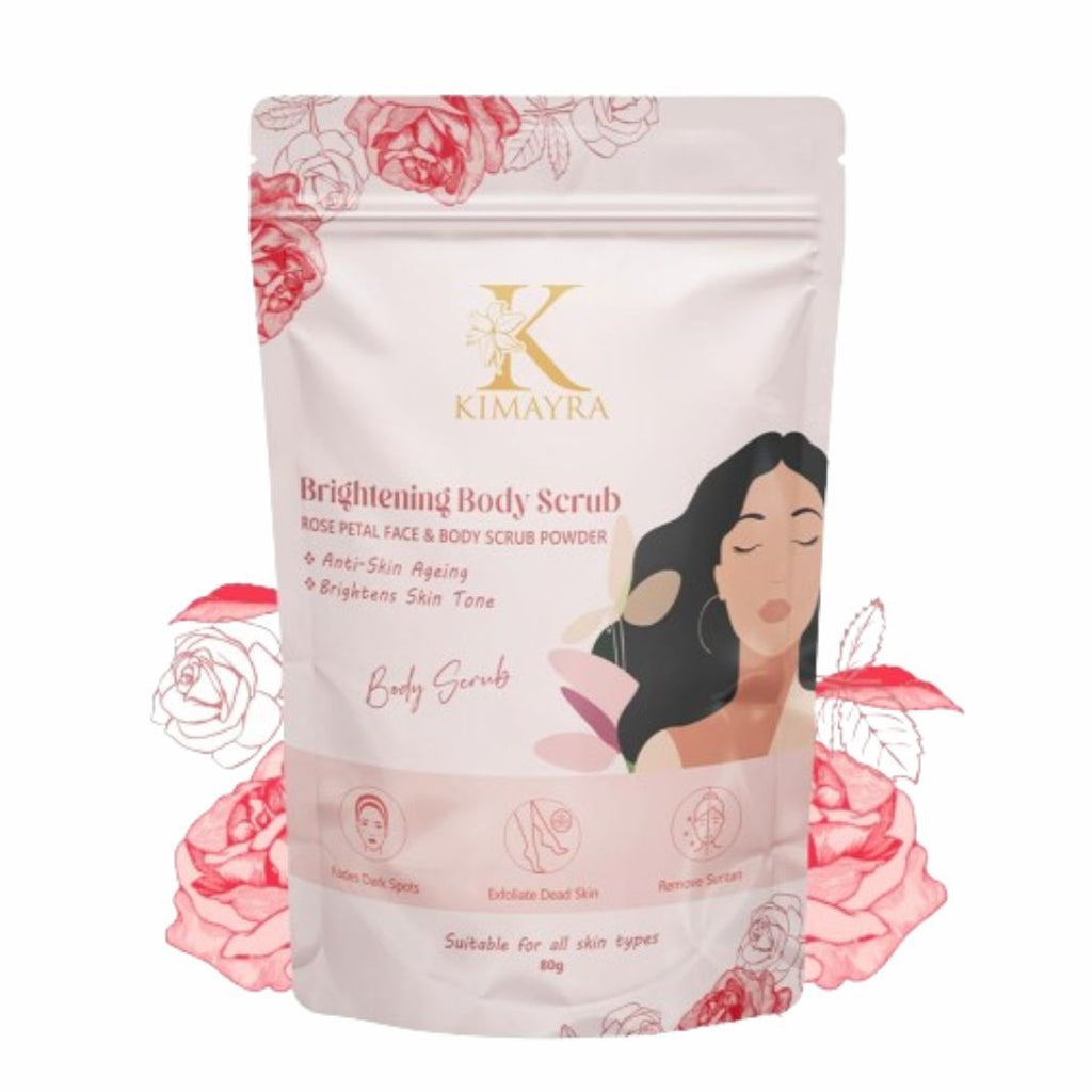Natural Rose Petal Face & Body Scrub Powder