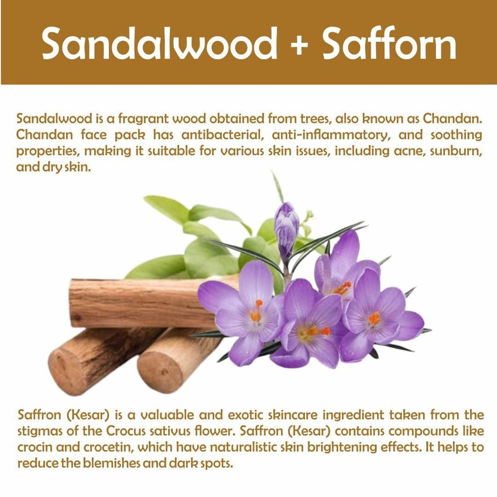Sandalwood + Saffron Face Pack Powder