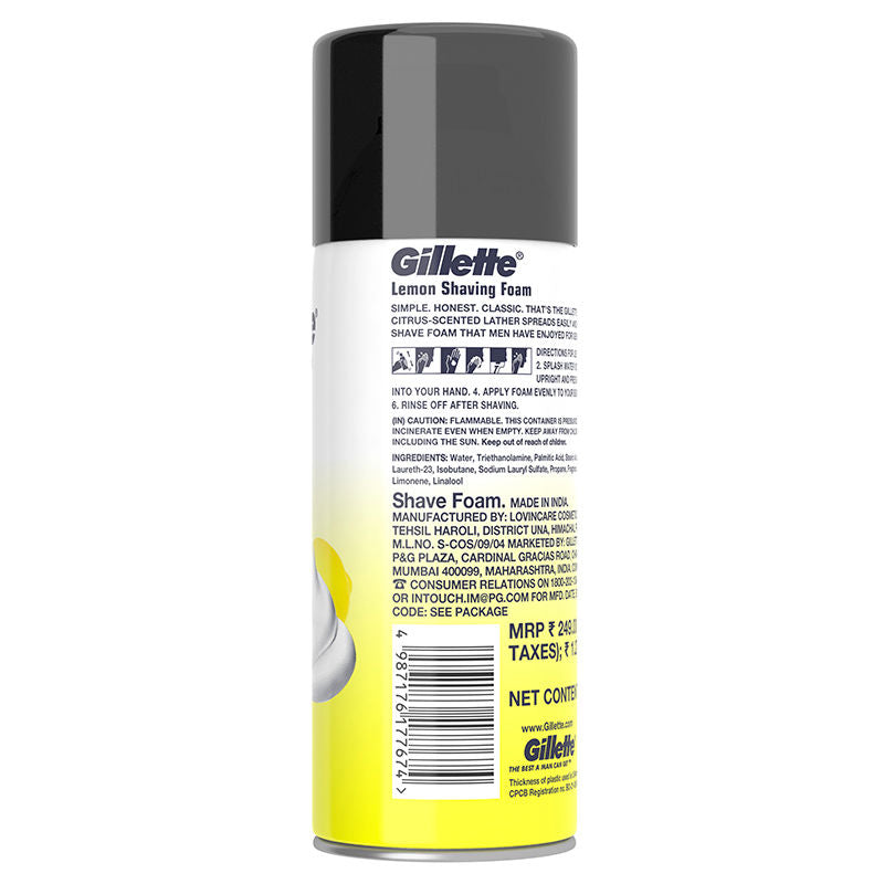 Classic Lemon Lime Shave Foam