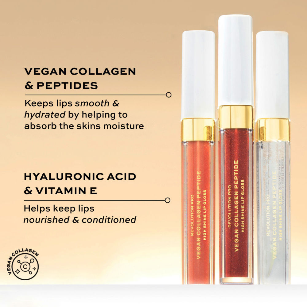 Vegan Collagen Peptide High Shine Lip Gloss
