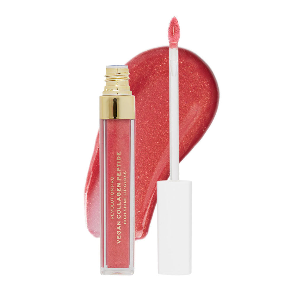 Vegan Collagen Peptide High Shine Lip Gloss - Bombshell
