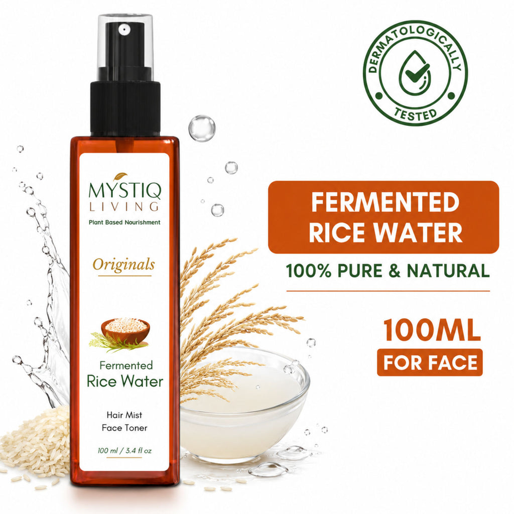Fermented Rice Water Face Toner Spray For Korean Glass Skin, Natural Hydrating Spray