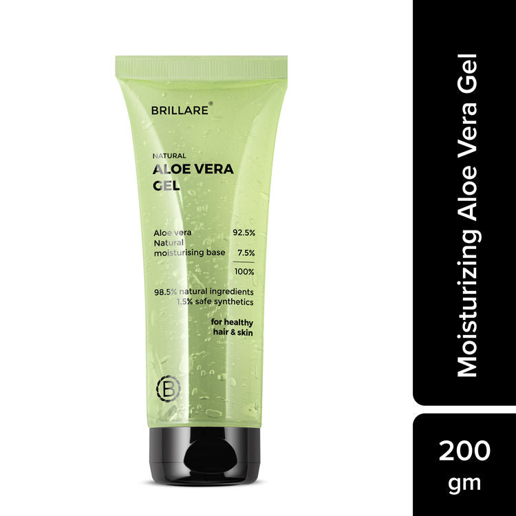 Natural Aloe Vera Gel for Skin & Hair Hydrates & Smoothens Pure Aloe Vera Gel