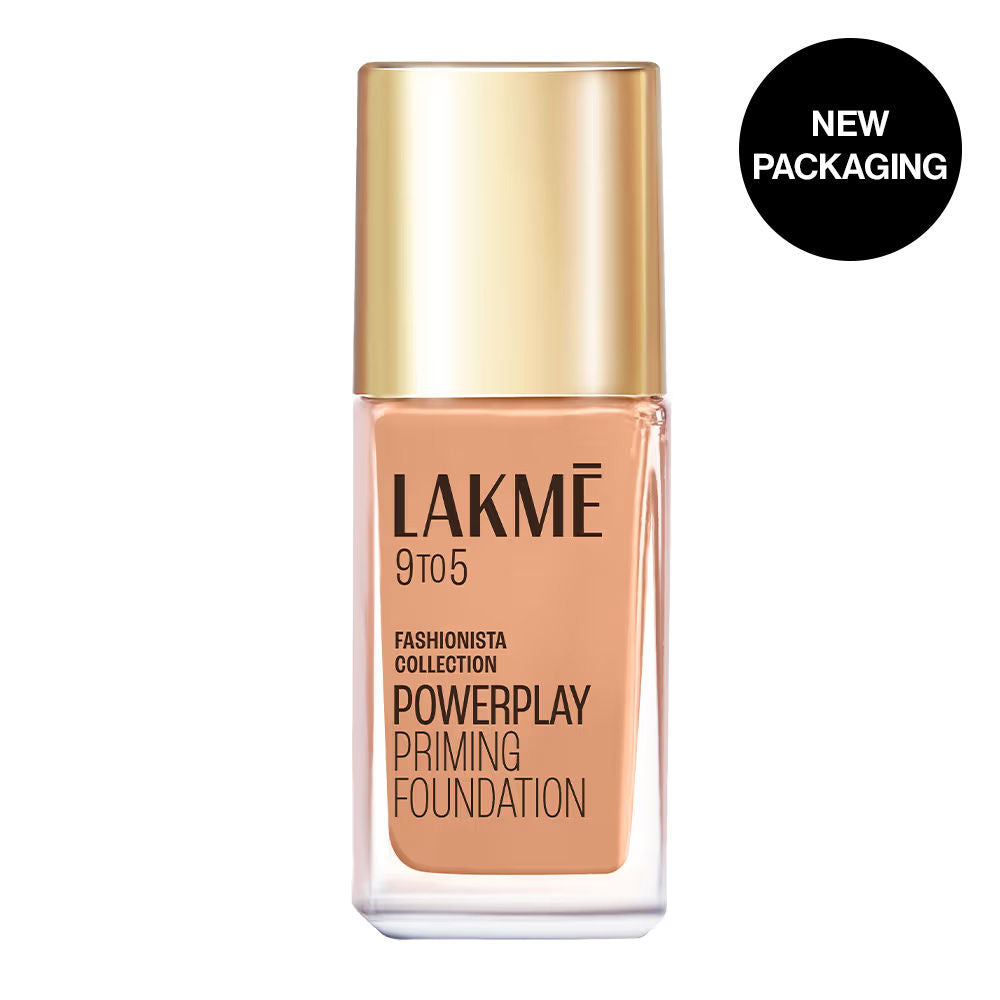 9 To 5 Powerplay Priming Foundation, Built In Primer, Long-Lasting, SPF 20 - N260 Neutral Honey
