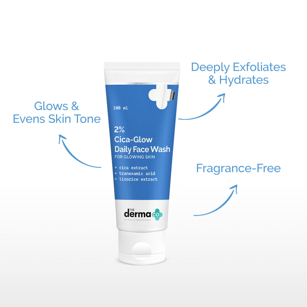 2% Cica-glow Face Wash With Tranexamic Acid & Licorice Extract For Glowing Skin