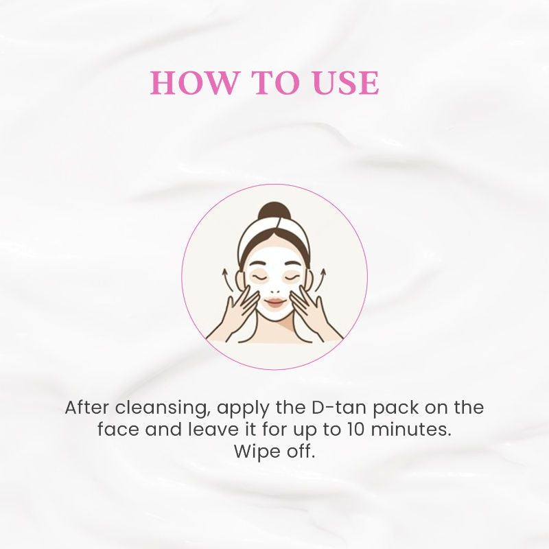 D-TAN Face Pack for Tan Removal, Brightening & Glow Boosting | For All Skin Types