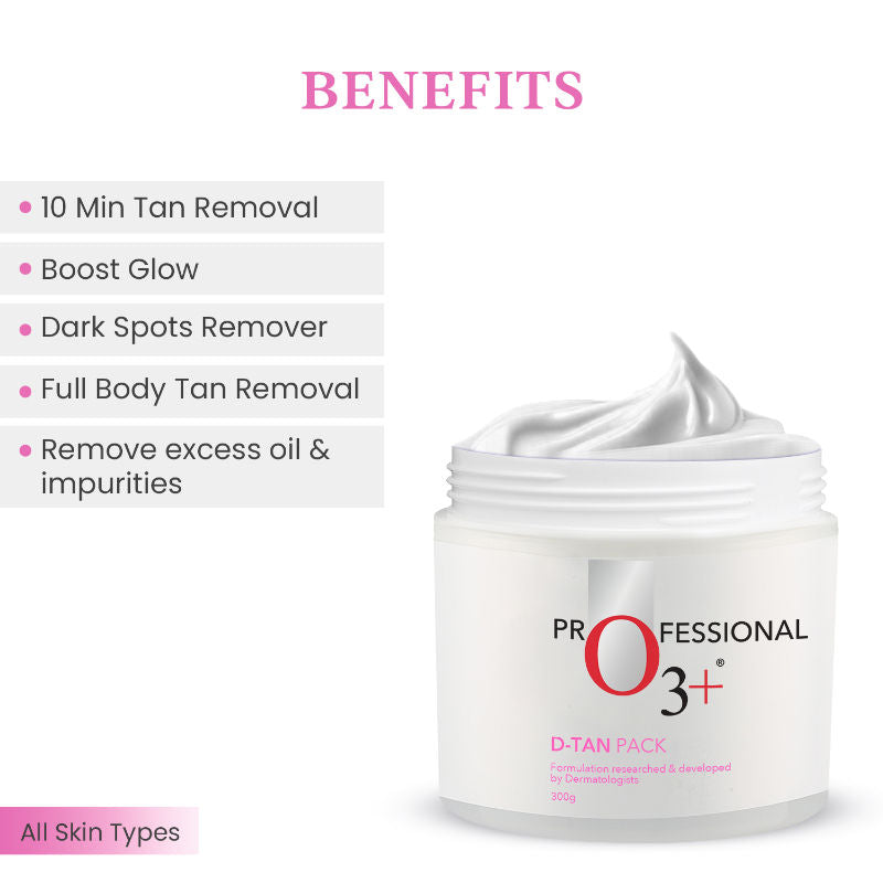 D -TAN Face Pack for Tan Removal & Glowing Skin - Detan Mask for All Skin Types