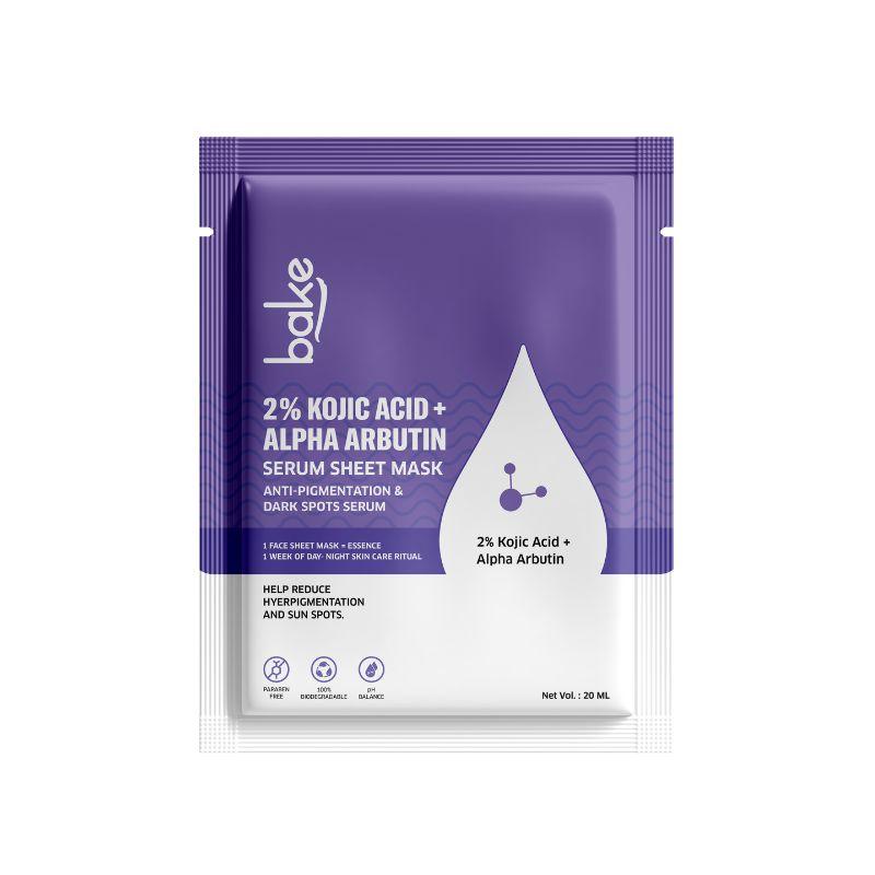 2% Kojic Acid + Alpha Arbutin Sheet Mask For Glowing Skin & Pigmentation