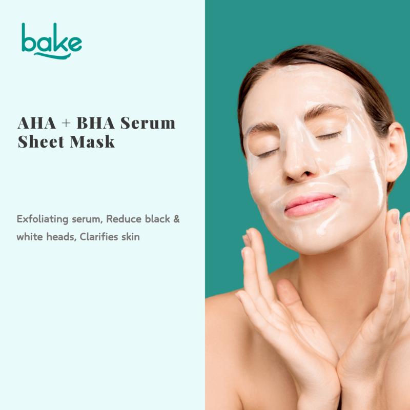 Aha + Bha Serum Sheet Mask For Pigmentation, Pimples & Glowing Skin