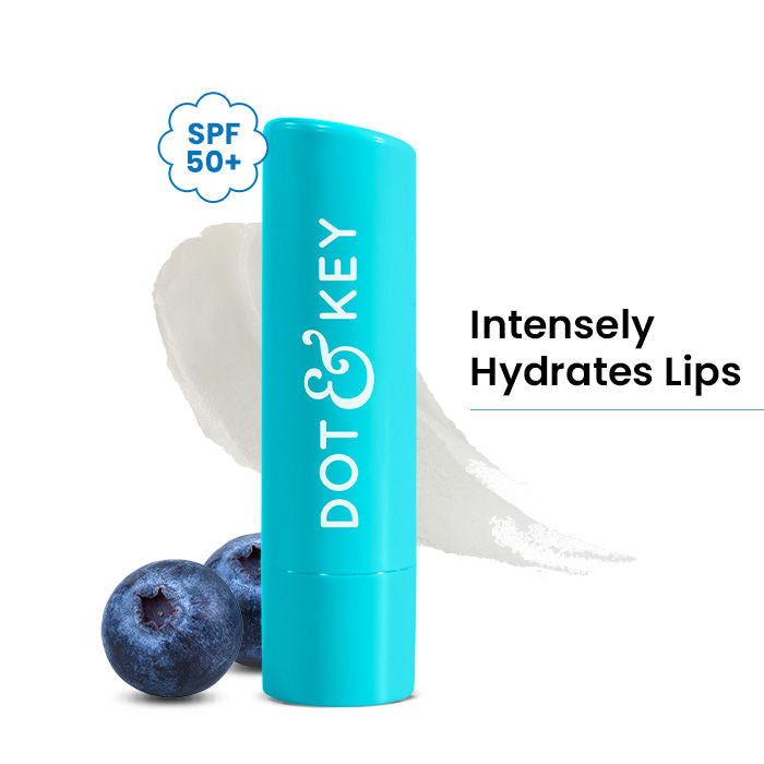 Barrier Repair Hydrating Lip Balm SPF 50 With Ceramides & Peptides Strawberry Red - Blueberry