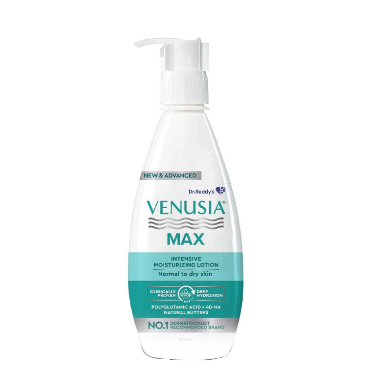 Max Intensive Moisturizing Lotion Normal To Dry Skin With 4D Hyaluronic + Polyglutamic Acid - 300g