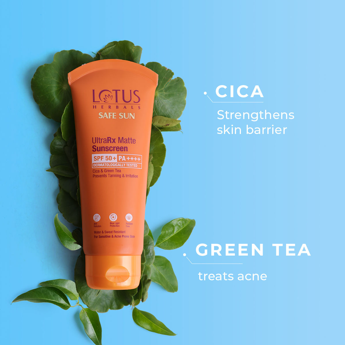 UltraRx Matte Sunscreen SPF 50+ PA++++ | With Cica and Green Tea | All Skin Types
