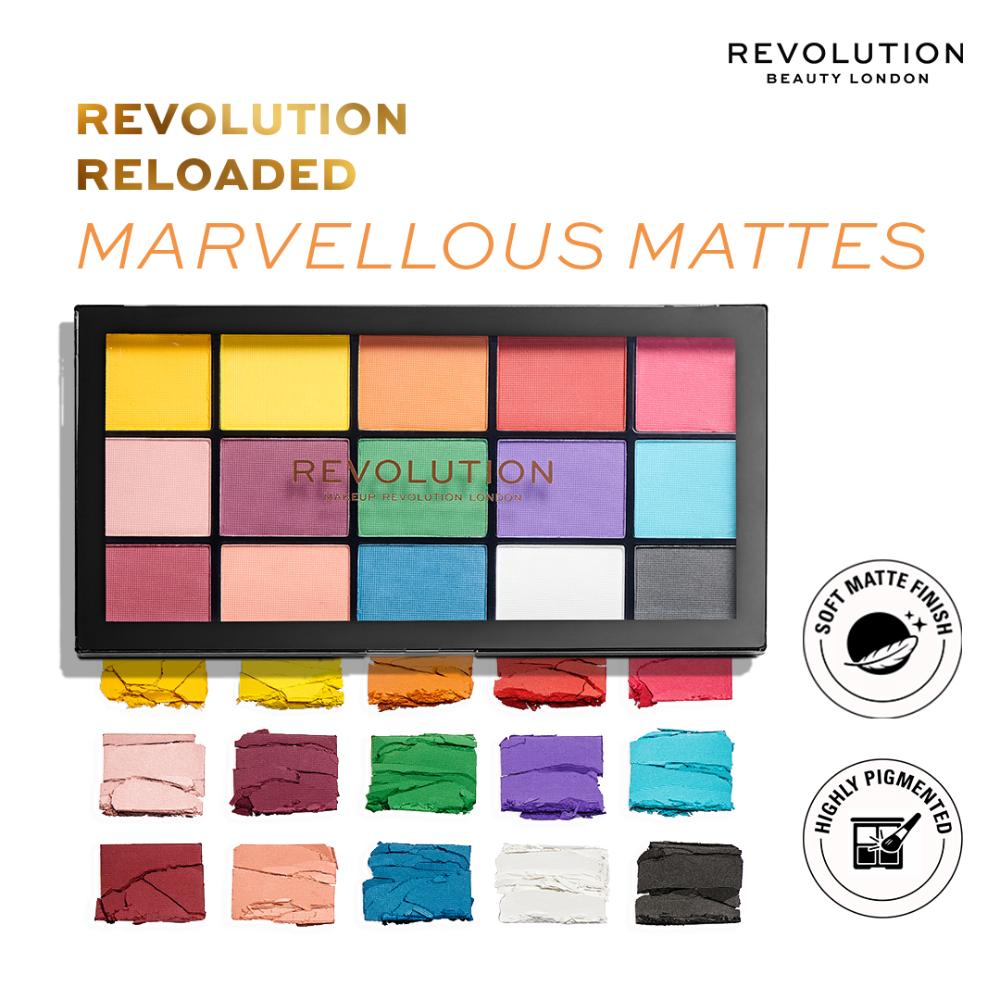 Reloaded Eyeshadow Palette-15 Smooth & Rich Shade-High Pay Off Formula - Marvellous Mattes